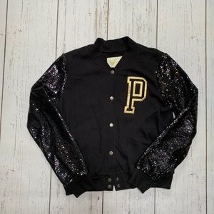 VS PINK Sequin Varsity Jacket